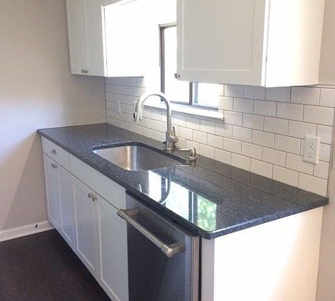 Lots of light in the kitchen