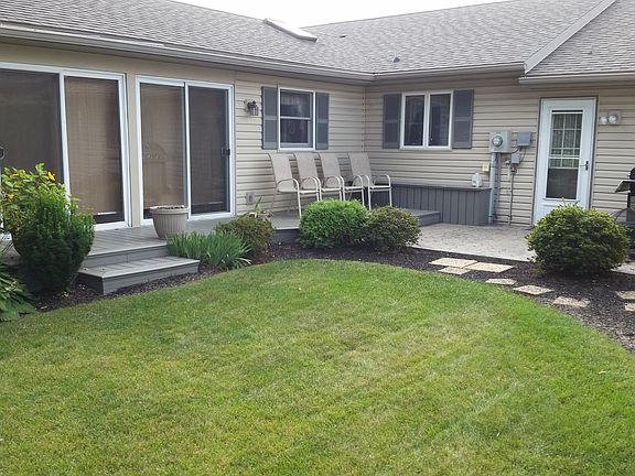 Rear entrance & patio