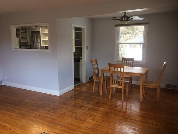 Living/dining room going into the kitchen