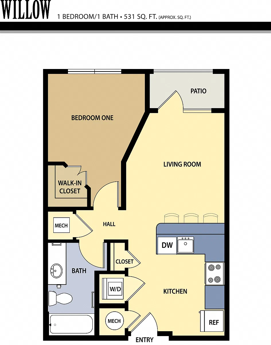 Floor plan Willow
