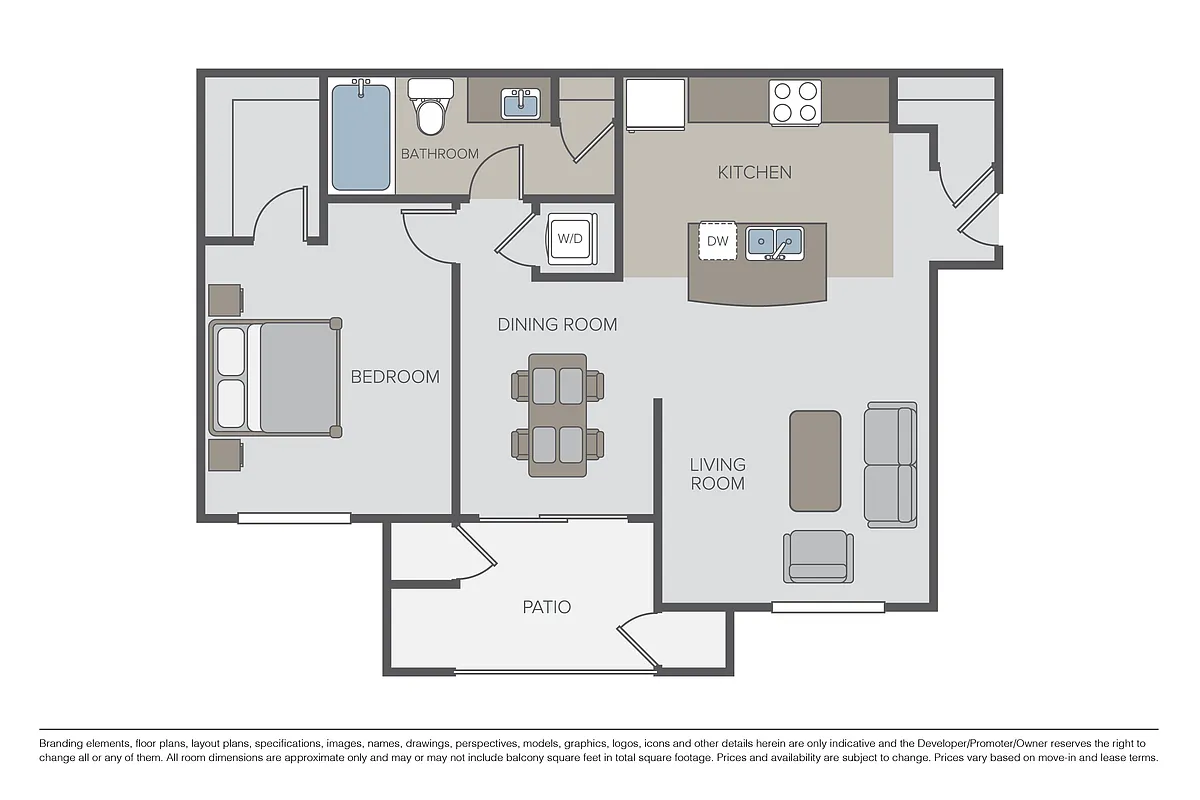 Floor plan Plan 1E