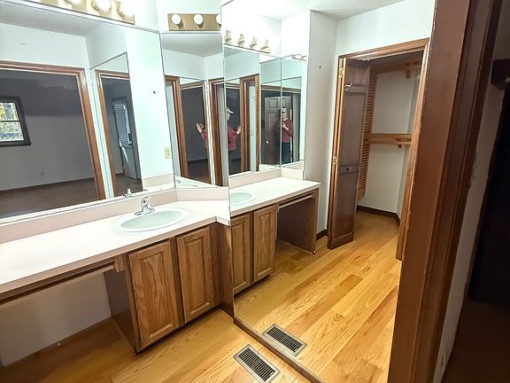 Generous closet space