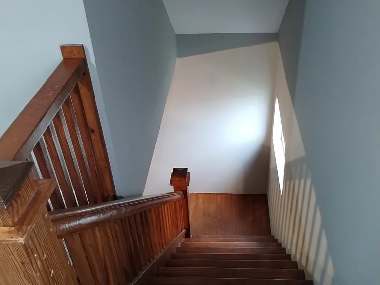 Wood stairway