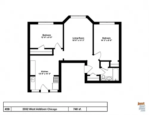 Floor plan Two Bedroom