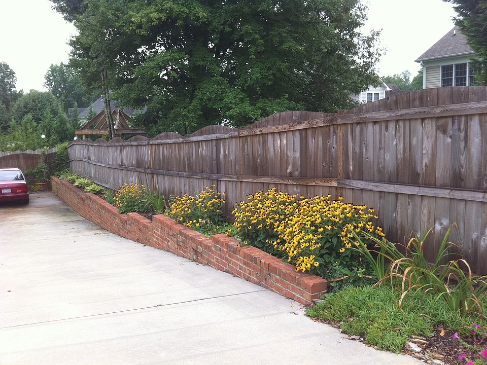perennials along driveway