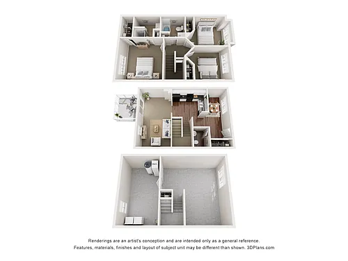 Floor plan Trecastle Townhome