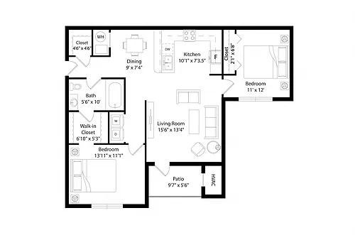 Floor plan B1R