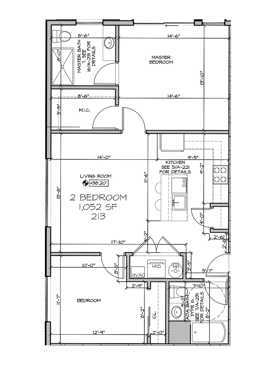 Floor plan 2BR2BAC