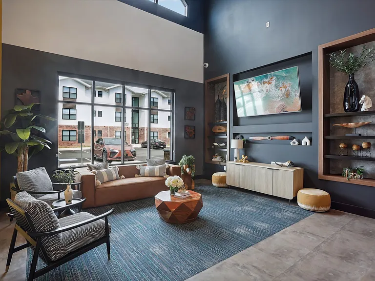 Clubhouse reception area