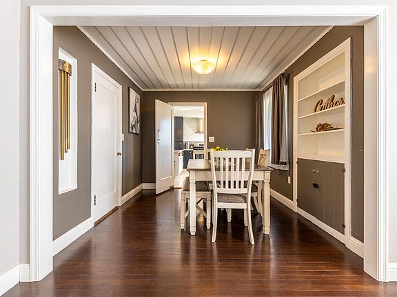 dining room of living room and doorway to kitchen