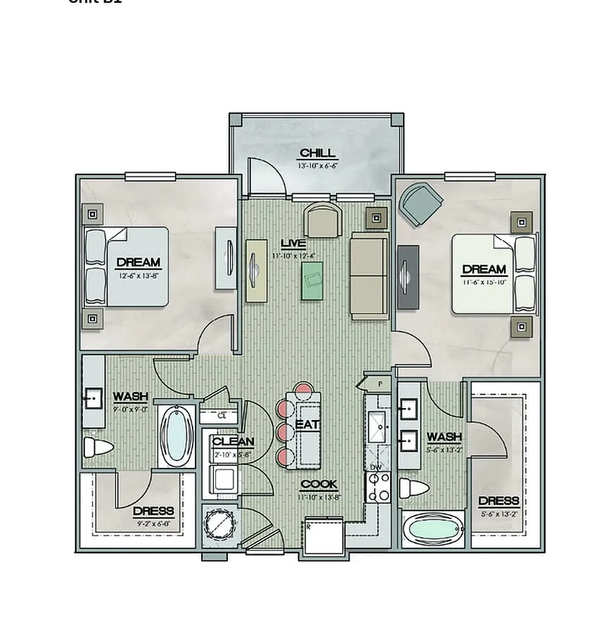 Floor plan B1
