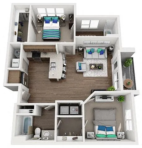 Floor plan 2B2
