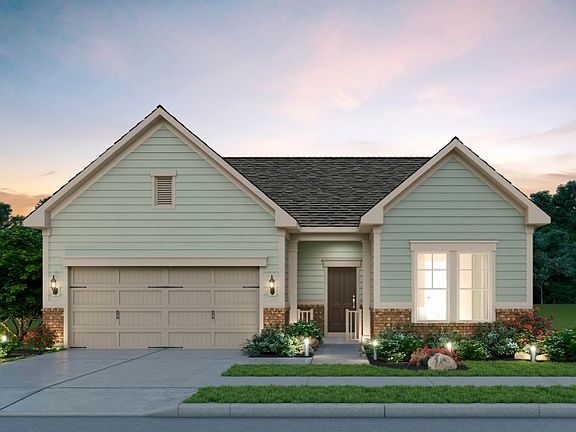 Abbeyville Exterior Rendering - Elevation 2 at Montebello in Sterling, VA.