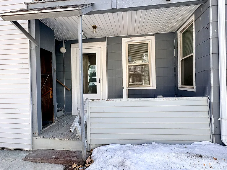 Back porch with kitchen entrance