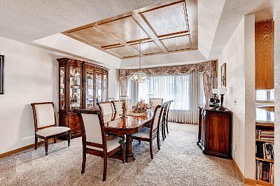 Formal dining- wood inlay