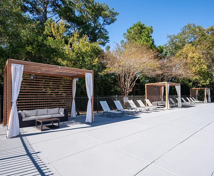 Resort Style Pool with Cabanas
