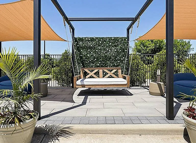 Perfectly balanced views, modern comfort, and a swing seat that steals the spotlight.