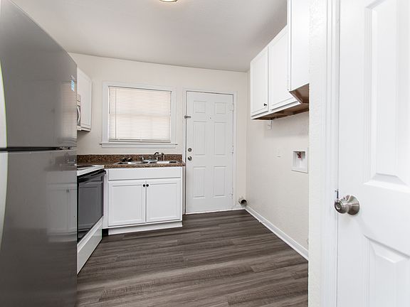 Kitchen with New Fridge & Microwave