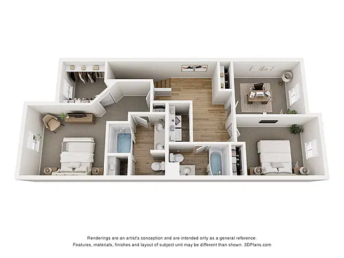 Floor plan Chayce 2 Bed w/ Office