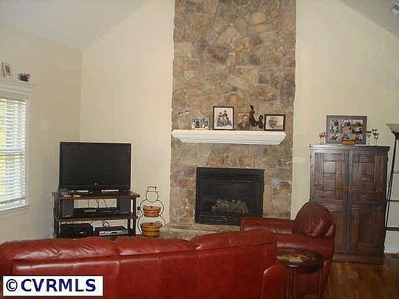 Family Room w/ Stone Fireplace