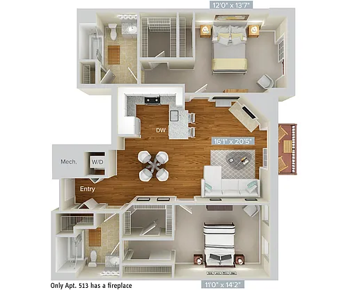 Floor plan B11-1170-L