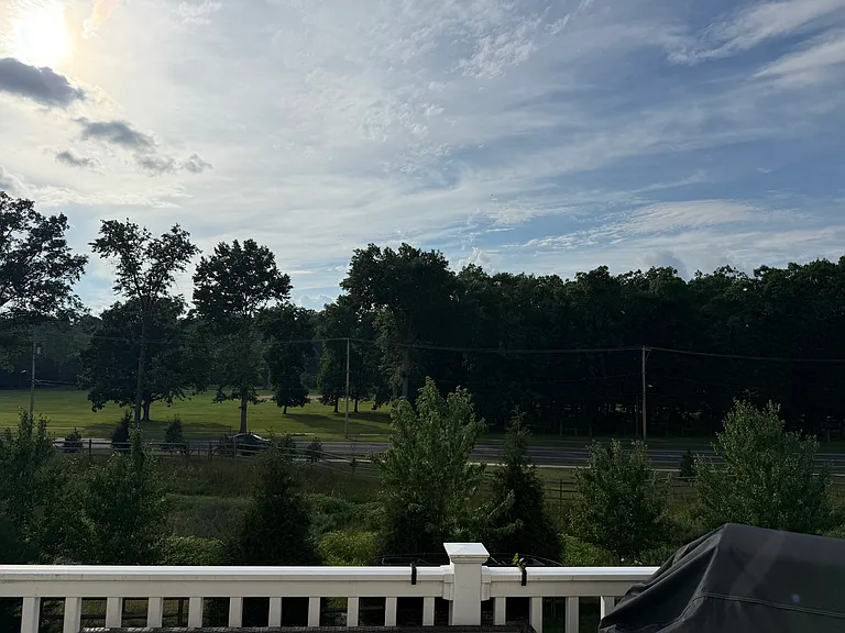 Relax on the deck during the summer and listen to the free Perkasie Concerts from across the street