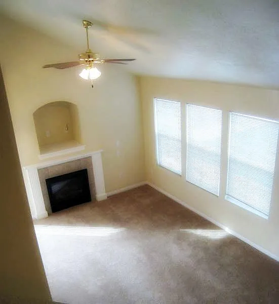 fireplace in living room