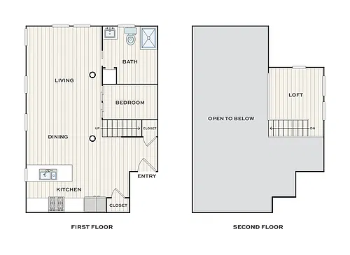Floor plan Loft Studio Apartment