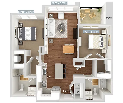 Floor plan B4-520-521