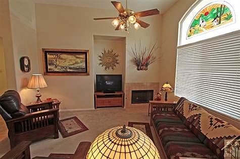 Enjoy lots of natural light or a fireplace glow in the living room, your choice!
