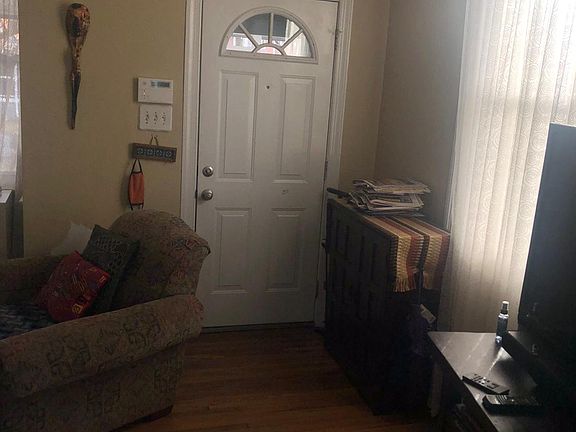 Living room and front door