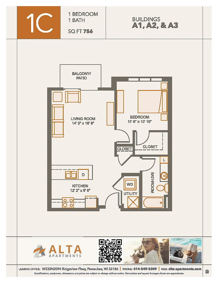 Floor plan 1C