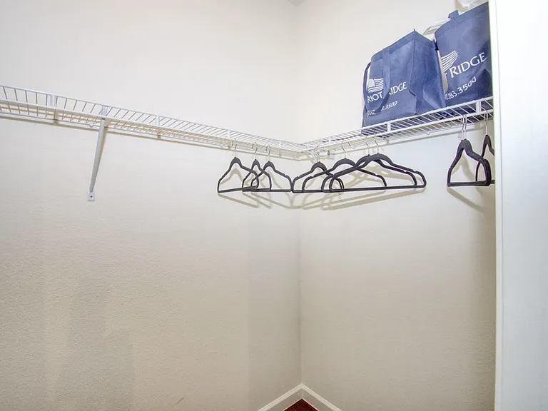 Additional closet space for everyday convenience