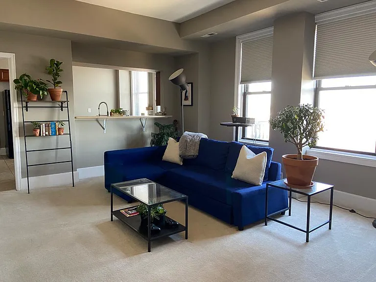 Living room from hallway entry