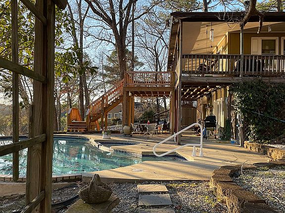 French Doors lead to pool