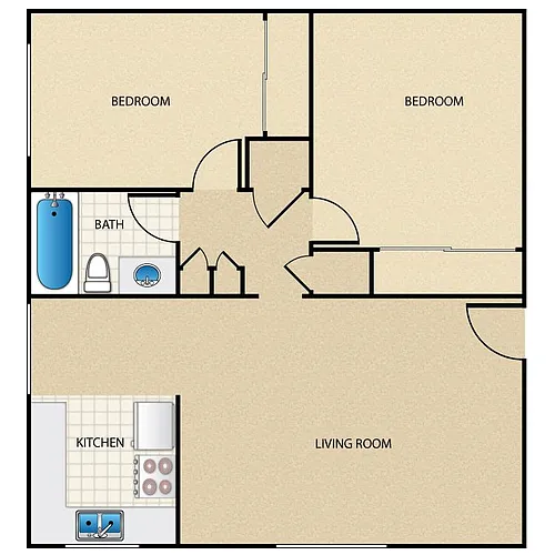 Floor plan 2 Bedroom
