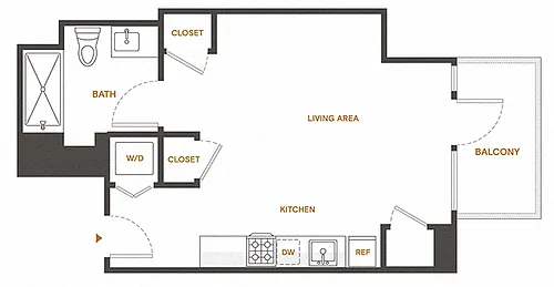 Floor plan Studio B