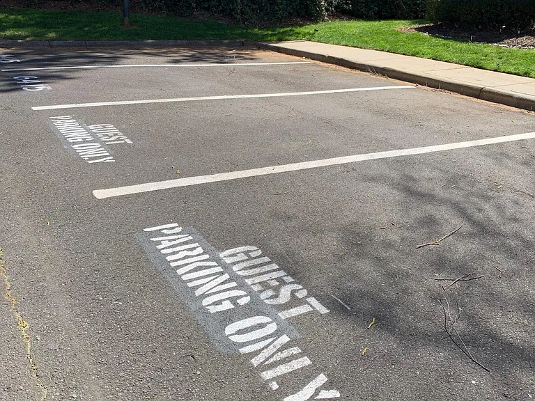 Plentiful reserved & vistor parking