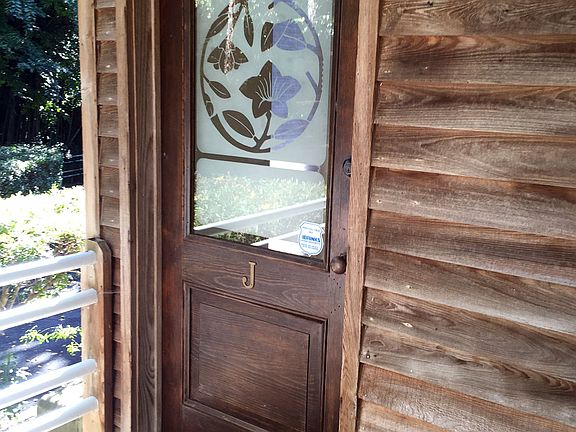 Etched Glass Antique Doors