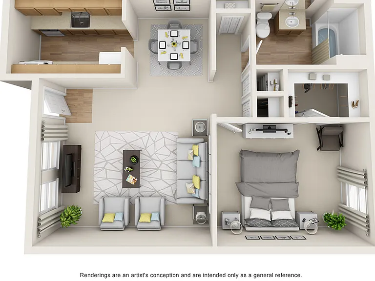 1C - 653 SQ.FT 1C - 653 SQ.FT