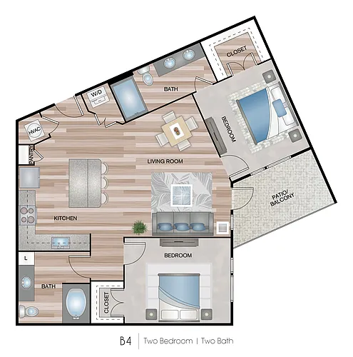 Floor plan Two bedroom