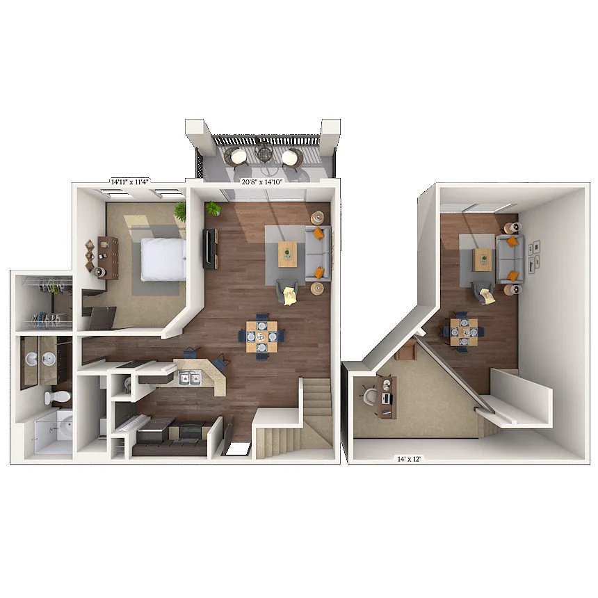 Floor plan Ascot Loft