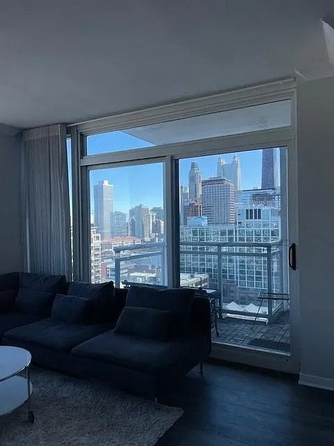 Window view looking east from living room. - 757 N Orleans St #1808