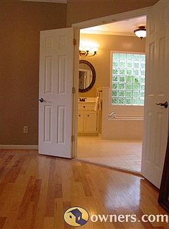 Master bath has Jacuzzi tub.