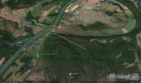 An areial of the property to be sold.  The entire farm is 188 acres, 140 acres +/-, to be surveyed, is for sale.