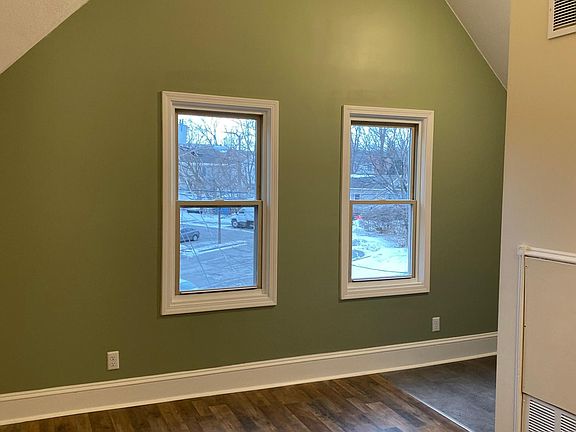 High ceilings on 3rd floor. All new paint and flooring throughout