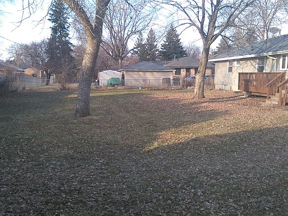 Fenced in backyard