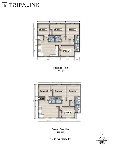 Floor plan 1453 W 36th Pl