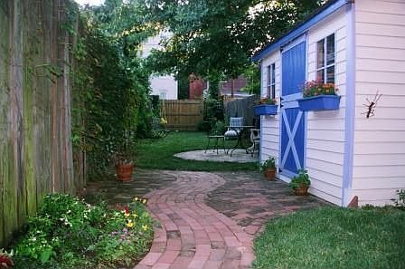 Back yard with Shed