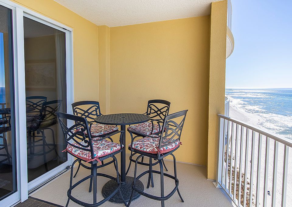 High Top table on balcony